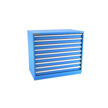 Champion Tool Storage Modular Drawer Cabinet, 9 Drawer, Blue, Steel, 47 in W x 28-1/2 in D x 41-3/4 in H E18000901ILCFTB-BB